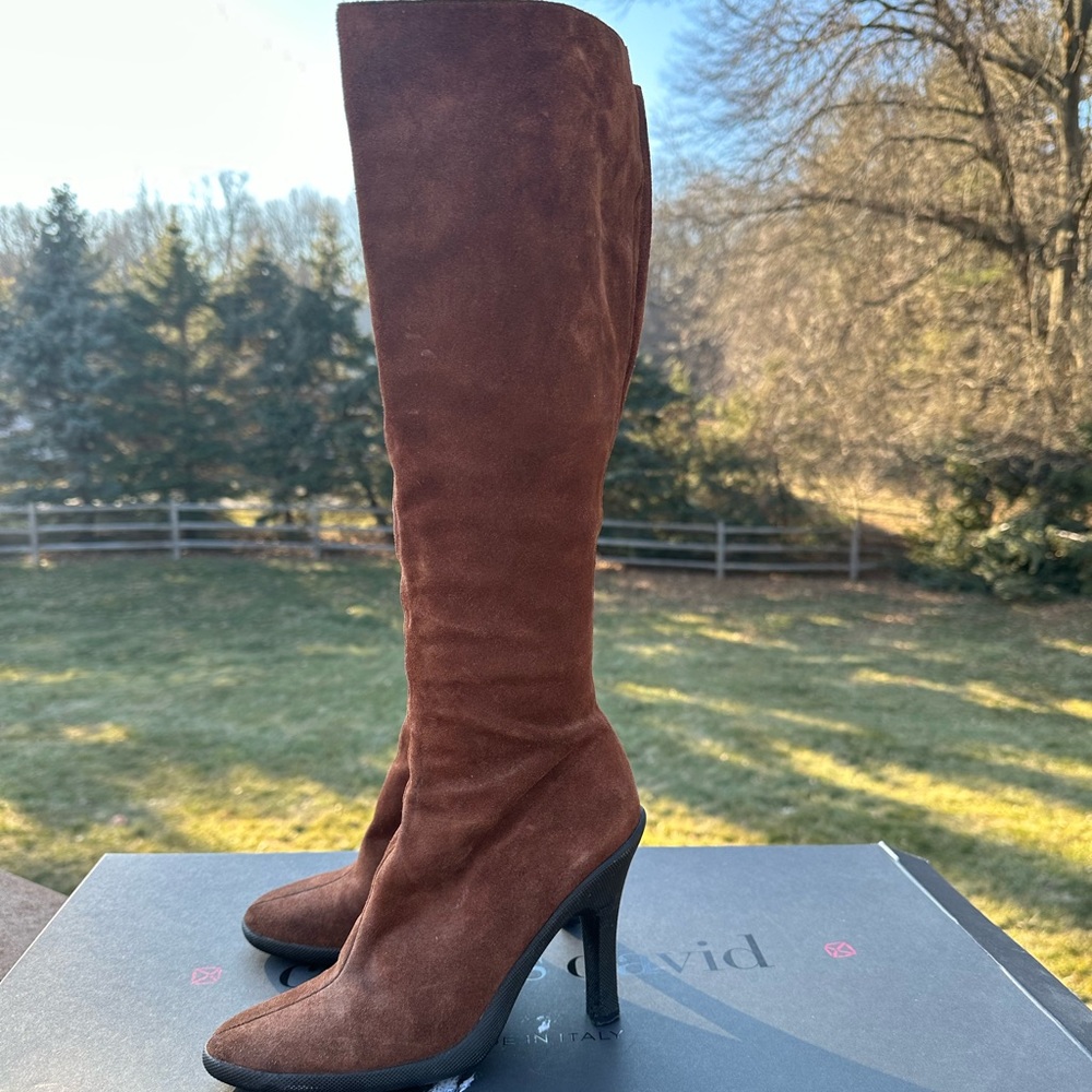 Michael Kors brown suede tall boots. Size 5.5